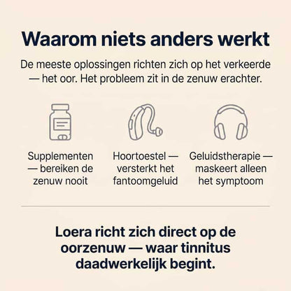 Loera™ Het tinnitusapparaat dat je stilte teruggeeft